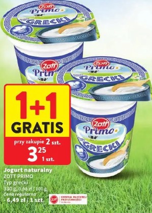 Jogurt naturalny Zott Primo typ grecki