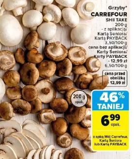 Grzyby Carrefour shiitake