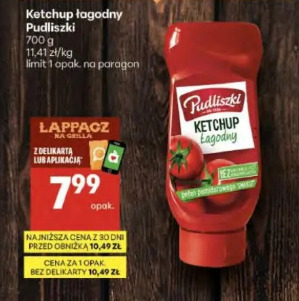 Ketchup łagodny Pudliszki