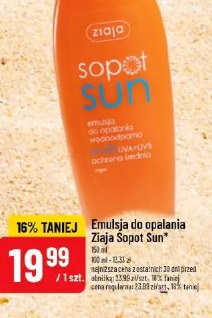 Emulsja do opalania Ziaja Sopot Sun