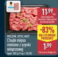 Chude mięso mielone z szynki wieprzowej