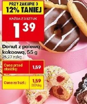 Donut z polewą kakaową