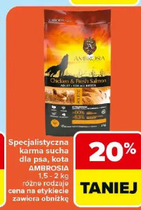 Specjalistyczna karma sucha dla psa, kota Ambrosia