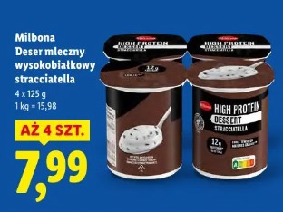 Milbona Deser mleczny wysokobiałkowy stracciatella