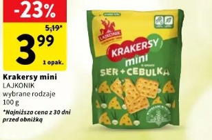 Krakersy mini Lajkonik ser + cebulka