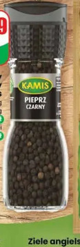 Pieprz czarny ziarnisty młynek Kamis