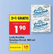 Lody Kostka Śnieżna Koral