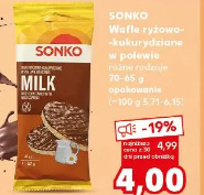 Sonko Wafle ryżowo-kukurydziane w polewie
