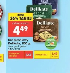 Ser pleśniowy Delikate blue, green, gold