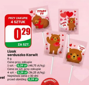 Lizak serduszko Karwit