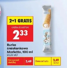 Rurka śmietankowa Marletto