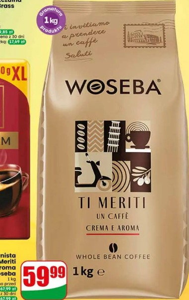 Kawa ziarnista Ti Meriti Crema E Aroma Woseba