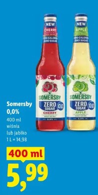 Somersby 0,0% wiśnia lub jabłko