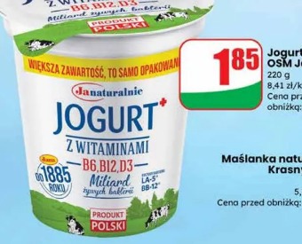Jogurt naturalny OSM Jana