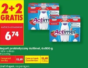 Actimel jogurt probiotyczny, 6x100 g