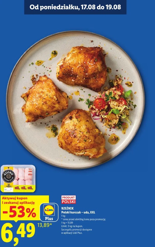 Rzeźnik Polski kurczak - uda, XXL