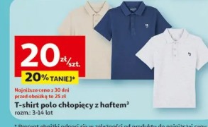 T-shirt polo chłopięcy z haftem