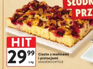 Ciasto z malinami i pistacjami VANDEMOORTELE