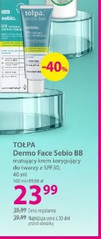Tołpa Dermo Face Sebio BB matujący krem korygujący do twarzy z SPF30