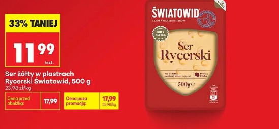 Ser żółty w plastrach Rycerski Światowid
