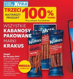 Wszystkie kabanosy pakowane marki Krakus