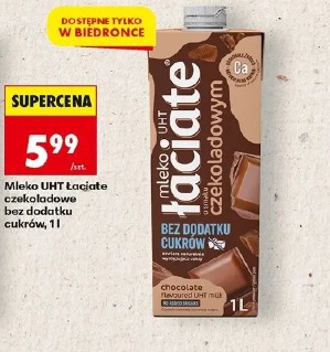 Mleko UHT Łaciate czekoladowe bez dodatku cukrów