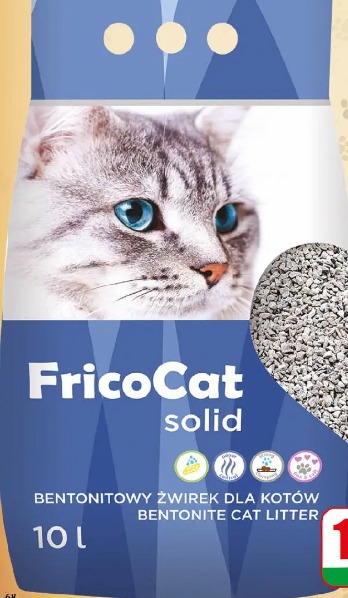 Żwirek dla kota bentonitowy FricoCat Solid