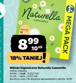 Wkładki higieniczne Naturella Camomile