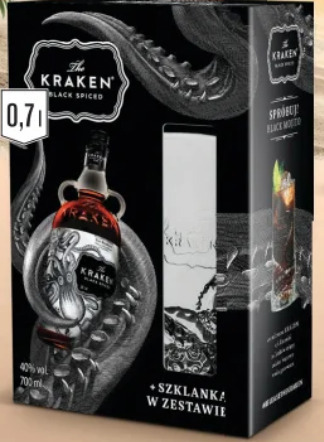 Rum Kraken 0,7l + szklanka zestaw