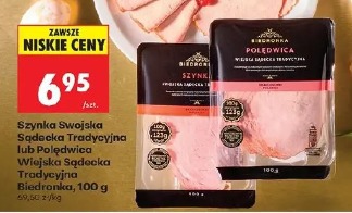 Szynka Swojska Sądecka Tradycyjna lub Polędwica Wiejska Sądecka Tradycyjna Biedronka