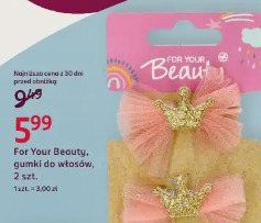 For Your Beauty, gumki do włosów, 2 szt.
