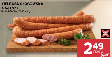 Kiełbasa głogowska z szynki Madej & Wróbel