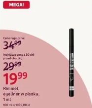 Rimmel, eyeliner w pisaku