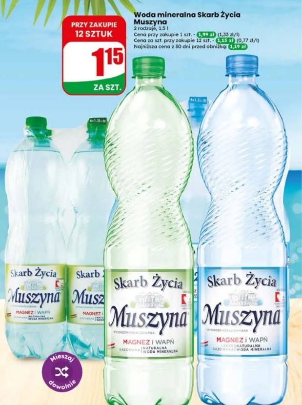 Woda mineralna Skarb Życia Muszyna