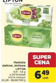 Herbata zielona, ziołowa LIPTON