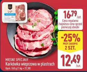 Mięsne specjały karkówka wieprzowa w plastrach