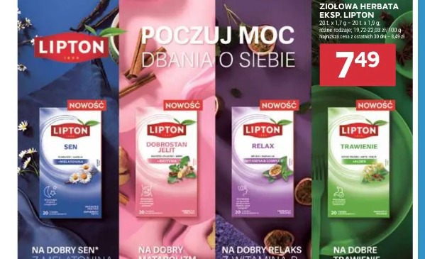 Ziołowa herbata eksp. Lipton