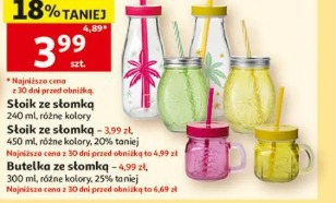 Słoik ze słomką