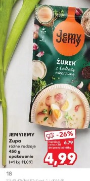 Zupa żurek z kiełbasą Jemyjemy