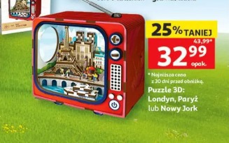 Puzzle 3D: Londyn, Paryż lub Nowy Jork