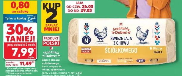 Jaja świeże z chowu ściółkowego
