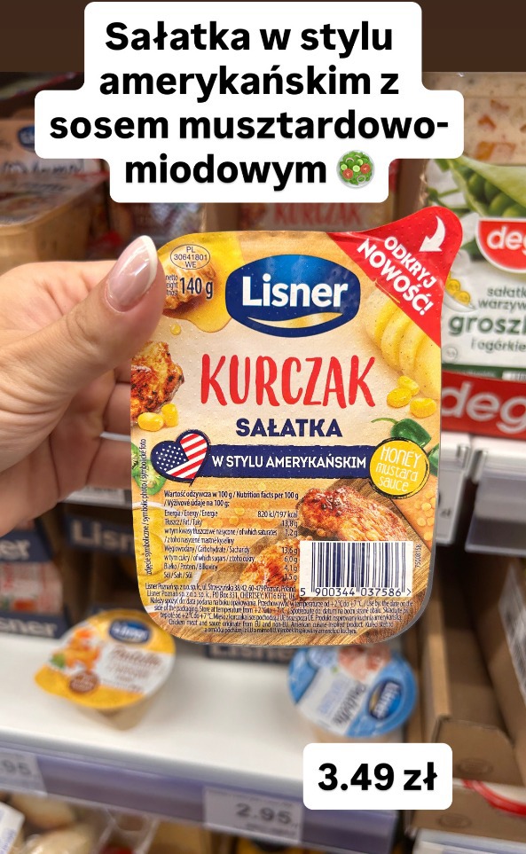 LISNER Kurczak sałatka w stylu amerykańskim