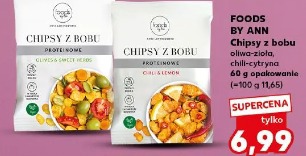 Foods by Ann Chipsy z bobu oliwa-zioła, chili-cytryna