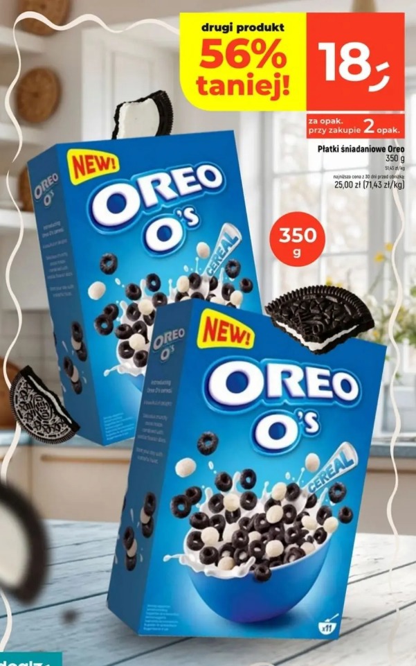 Płatki śniadaniowe Oreo