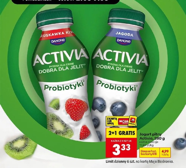 Jogurt pitny Activia Danone