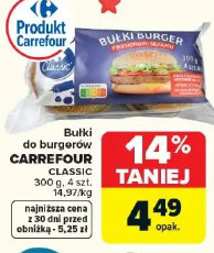 Bułki do burgerów Carrefour Classic