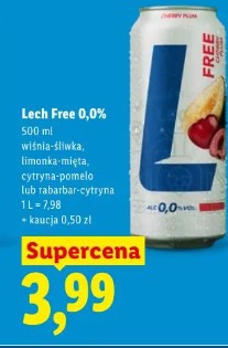 Lech Free 0,0% wiśnia-śliwka, limonka-mięta, cytryna-pomelo lub rabarbar-cytryna