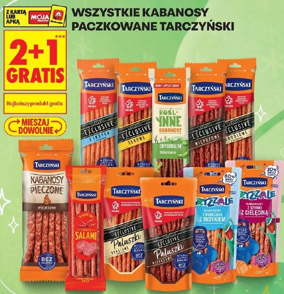 Wszystkie kabanosy paczkowane Tarczyński