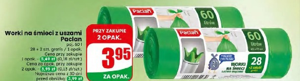 Worki na śmieci z uszami Paclan