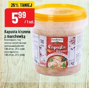 Kapusta kiszona z marchewką Kraszkiewicz